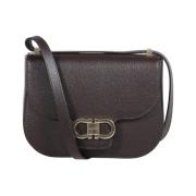 Dubbele Gancio Flap Tas Salvatore Ferragamo , Brown , Dames