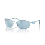 Ovale Zonnebril Lucent Collectie Sk7010 Swarovski , Gray , Dames