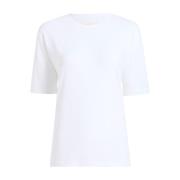 Witte T-shirts en Polos Mae Khaite , White , Dames