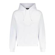 Logo-Print hoodie Casual stijl Katoen Dsquared2 , White , Heren