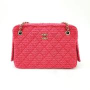 Pre-owned Wool crossbody-bags Chanel Vintage , Pink , Dames