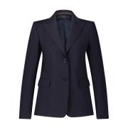 Elegante Wollen Stretch Blazer Windsor , Blue , Dames