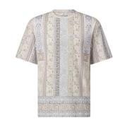 T-shirt met Paisley-patroon Etro , Beige , Heren