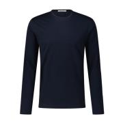 Comfortabele Katoenen Longsleeve Stefan Brandt , Blue , Heren