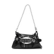 Zwarte Clutch Tas voor Vrouwen Dsquared2 , Black , Dames