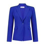 Getailleerde Blazer Licht Knoopsluiting Patrizia Pepe , Blue , Dames