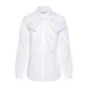 Elegante Blouse met Strikdetail Emily Van den Bergh , White , Dames