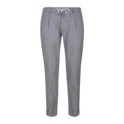 Jogger wollen broek met suède afwerking Eleventy , Blue , Heren