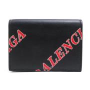 Pre-owned Leather wallets Balenciaga Vintage , Black , Unisex