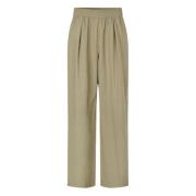 Wijde hoge taille broek Samsøe Samsøe , Beige , Dames