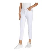 Cropped Trousers MAC , White , Dames