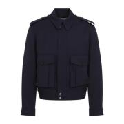 Navy Vleo Jack Dries Van Noten , Blue , Heren