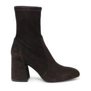 Donkerbruine Enkellaarzen Stuart Weitzman , Brown , Dames