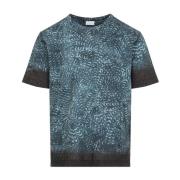 Blauw T-shirt Herenmode Stijl Dries Van Noten , Blue , Heren