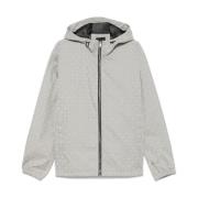 Grijze Windbreaker Jas met Monogram Givenchy , Gray , Heren