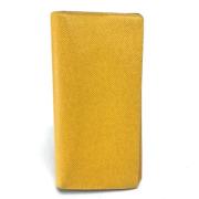 Pre-owned Leather wallets Louis Vuitton Vintage , Yellow , Dames