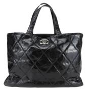 Pre-owned Leather chanel-bags Chanel Vintage , Black , Dames