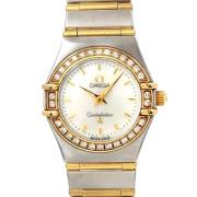 Pre-owned Yellow Gold watches Omega Vintage , White , Dames