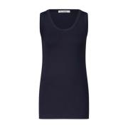 Mouwloze Katoenmix Top Lis Lareida , Blue , Dames