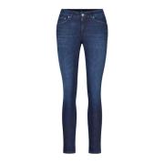 Destroyed Skinny Jeans met ritssluiting Dondup , Blue , Dames