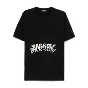 Zwart Jersey T-shirt Barrow , Black , Heren