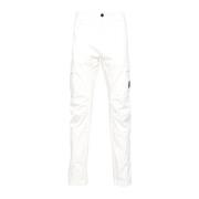 Casual Katoenen Broek C.p. Company , White , Heren