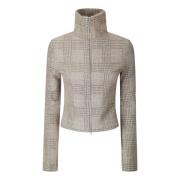 Slimme Rits Cardigan Lange Mouw Our Legacy , Beige , Dames