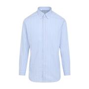 Blauw Overhemd Stijlvol Brioni , Blue , Heren