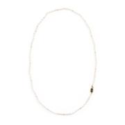 Parel Metalen Ketting met Logo Detail Valentino Garavani , White , Her...