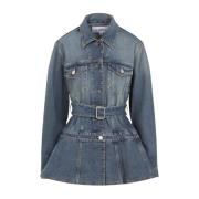 Blauwe Jas voor Vrouwen Alaïa , Blue , Dames