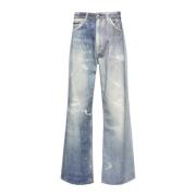 Digital Denim Print Jeans Our Legacy , Blue , Heren