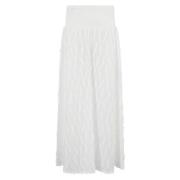 Bladerige Mousseline Blouse Federica Tosi , White , Dames