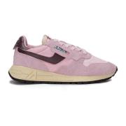 Lage sneakers met logo detail Autry , Pink , Dames