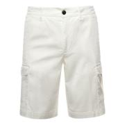 Witte Cargo Bermuda Shorts Eleventy , White , Heren