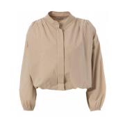 Blousejasje met blouson zoom JC Sophie , Beige , Dames