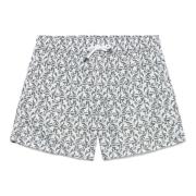 Polyester Zwemshorts met Elastische Riem Fedeli , Green , Heren