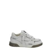 Leren Vetersneaker Represent , White , Heren