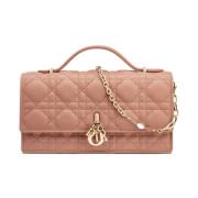 Mini Schoudertas met Kettingriem Dior , Pink , Dames