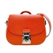 Pre-owned Leather louis-vuitton-bags Louis Vuitton Vintage , Orange , ...