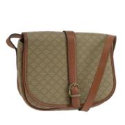 Pre-owned Canvas shoulder-bags Celine Vintage , Beige , Dames