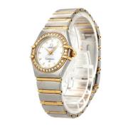 Pre-owned Yellow Gold watches Omega Vintage , White , Dames