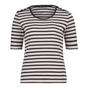 Gestreept Geribbeld Basis T-shirt Betty Barclay , Beige , Dames