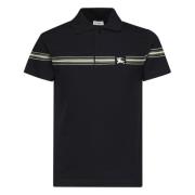 Blauwe T-shirts en Polos met Ruitpatroon Burberry , Blue , Heren