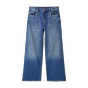 Katoenen Jeans & Pant met Elastaan Desigual , Blue , Dames