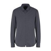 Casual Fbwf Shirt voor Mannen Giorgio Armani , Blue , Heren