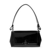 Zwarte Patentleren Overslagtas Vivienne Westwood , Black , Dames