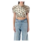 Orbit Voetbal Crop Top Vivienne Westwood , Multicolor , Dames