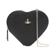 Zwarte Schoudertas met Rits Vivienne Westwood , Black , Dames