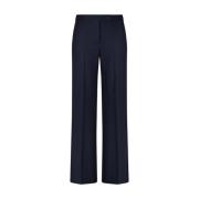 Elegante Marlene Broek met Plooi Windsor , Blue , Dames