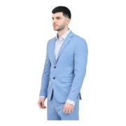 Heldere Blauwe Jas Klassieke Stijl Selected Homme , Blue , Heren